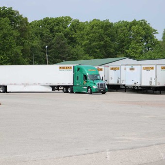 Abilene Green Truck in the Truck Yard