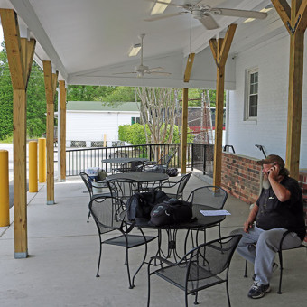 Abilene's Patio Seating area in Richmond, Virginia
