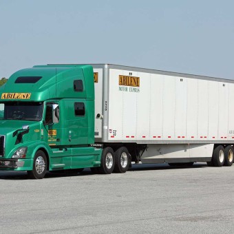 Abilene Green Truck Fueling up